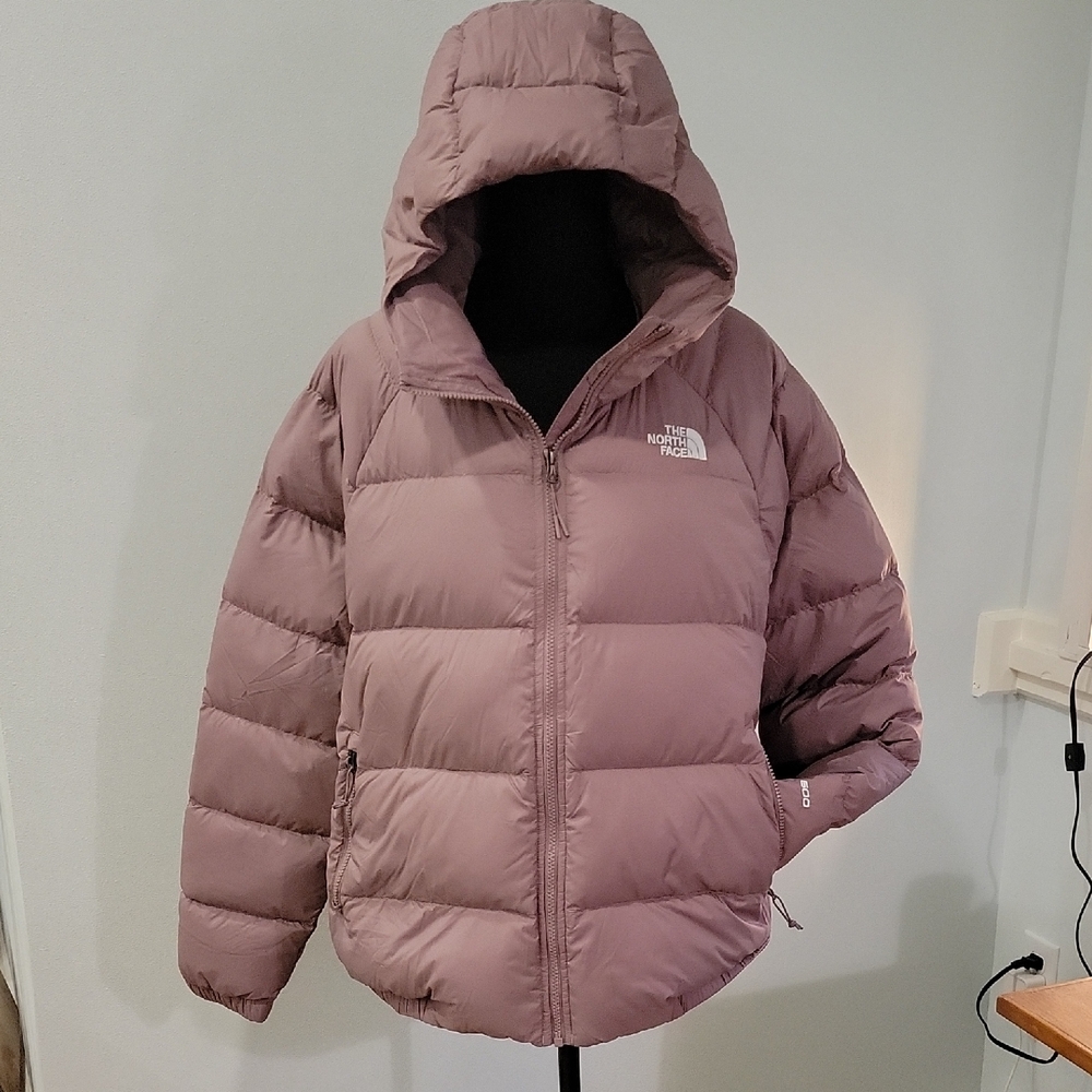 The North Face Hydrenalite Down Hoodie Fawn Grey Womens 2X EUC